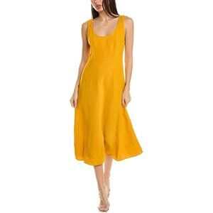 VINCE Papaya Paneled Scoop Neck Tank Dress size S
